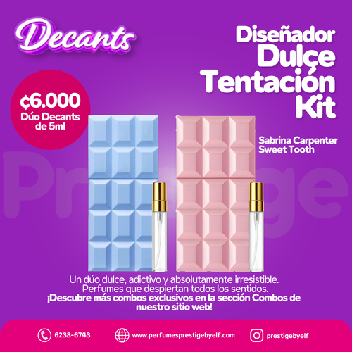 Kit Decants Diseñador Dulce Tentación Kit 2x5ml Mujer