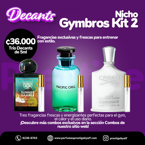 Kit Decants Nicho Gymbros Kit 2 3x5ml Hombre