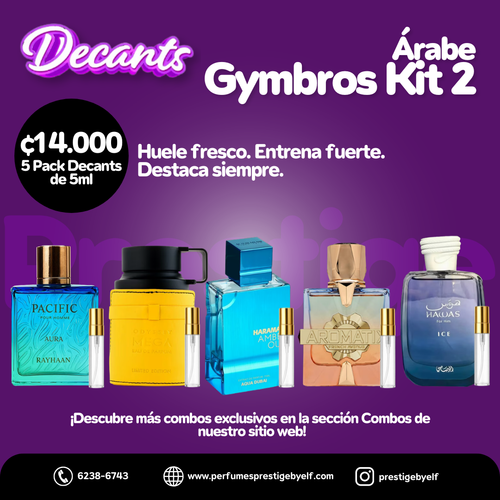 Kit Decants Árabe Gymbros Kit 2 5x5ml Hombre