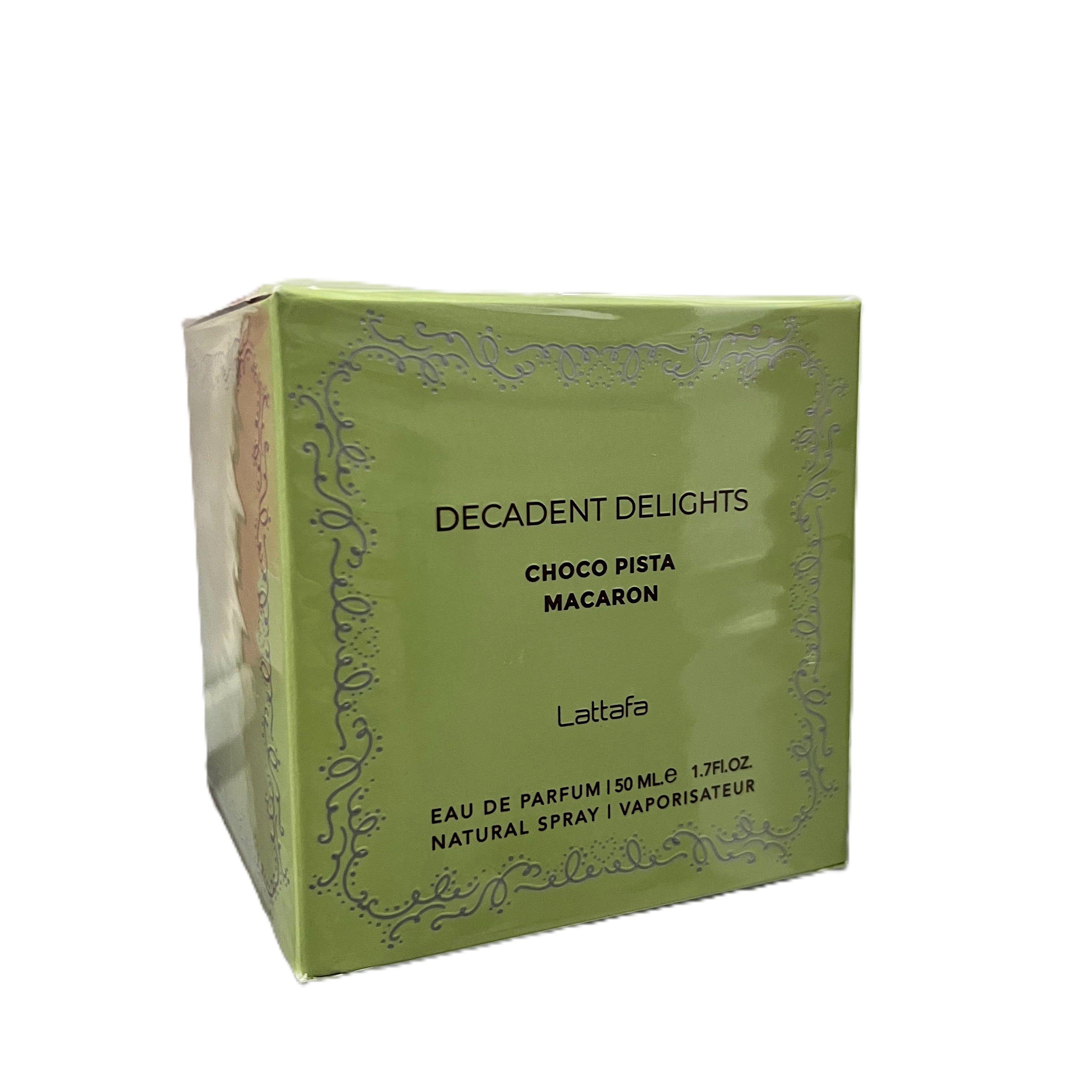 Lattafa Decadent Delights Choco Pista Macaron EDP 50ml Mujer